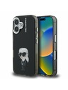 Karl Lagerfeld Karl Lagerfeld IML Aquarelle Karl Stražnji Poklopac za iPhone 16 Black