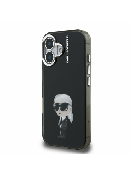 Karl Lagerfeld Karl Lagerfeld IML Aquarelle Karl Stražnji Poklopac za iPhone 16 Black