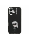Karl Lagerfeld Karl Lagerfeld IML Aquarelle Karl Stražnji Poklopac za iPhone 16 Black