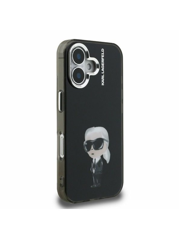 Karl Lagerfeld Karl Lagerfeld IML Aquarelle Karl Stražnji Poklopac za iPhone 16 Black