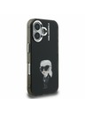Karl Lagerfeld Karl Lagerfeld IML Aquarelle Karl Stražnji Poklopac za iPhone 16 Black