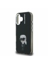 Karl Lagerfeld Karl Lagerfeld IML Aquarelle Karl Stražnji Poklopac za iPhone 16 Black
