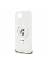 Karl Lagerfeld Karl Lagerfeld Ringstand Karl and Choupette MagSafe Stražnji Poklopac za iPhone 16e White
