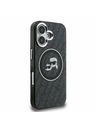Karl Lagerfeld Karl Lagerfeld IML K&CH Heads Repeated Logo MagSafe Stražnji Poklopac za iPhone 16 Black