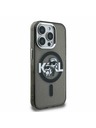 Karl Lagerfeld Karl Lagerfeld IML Glitter Karl and Choupette Sketch MagSafe Stražnji poklopac za iPhone 15 Pro Max crni