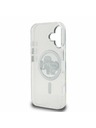 Karl Lagerfeld Karl Lagerfeld IML Glitter Karl and Choupette Sketch MagSafe Stražnji poklopac za iPhone 16 prozirni