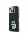 Karl Lagerfeld Karl Lagerfeld IML Aquarelle Choupette Stražnji poklopac za iPhone 15 crni
