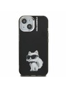 Karl Lagerfeld Karl Lagerfeld IML Aquarelle Choupette Stražnji poklopac za iPhone 15 crni