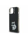 Karl Lagerfeld Karl Lagerfeld IML Aquarelle Choupette Stražnji poklopac za iPhone 15 crni
