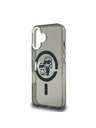 Karl Lagerfeld Karl Lagerfeld IML Glitter Karl and Choupette Sketch MagSafe Stražnji poklopac za iPhone 16 crni