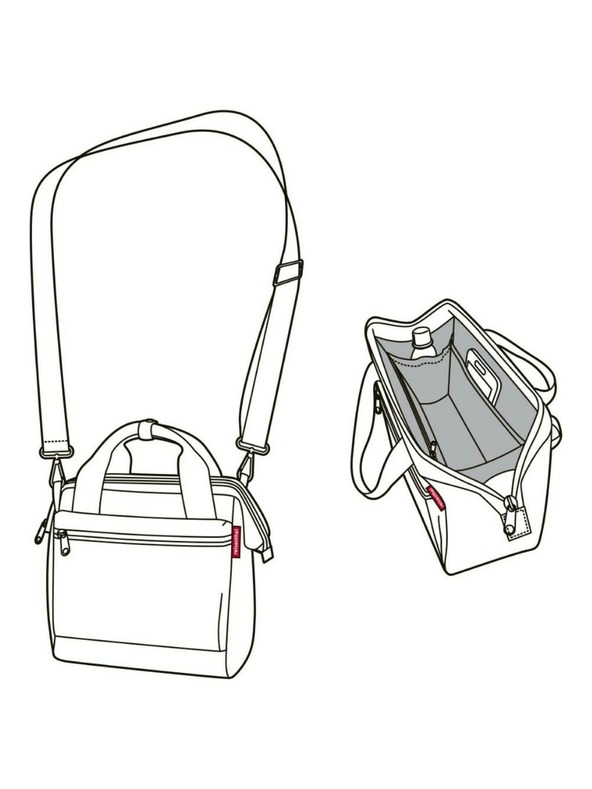Reisenthel Torba Reisenthel Allrounder Cross Twist srebrna