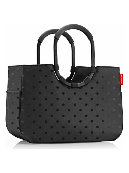 Reisenthel Reisenthel Loopshopper L Frame Glossy dots crna torba
