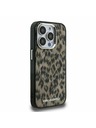 Karl Lagerfeld Karl Lagerfeld IML Leopard MagSafe stražnji poklopac za iPhone 15 Pro Max Smeđi