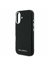 Karl Lagerfeld Karl Lagerfeld Grained PU Repeated Logo MagSafe stražnji poklopac za iPhone 16 Crni