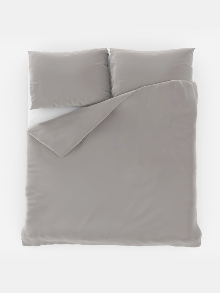 Kvalitex Luksuzna svilena francuska posteljina LUXURY COLLECTION 1+2, 200x200, 70x90cm svijetlo siva