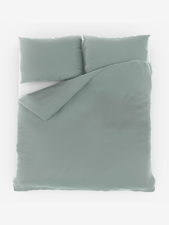 Kvalitex Francuska mušlin posteljina 220x200, 70x90cm svijetlozelena Kvalitex