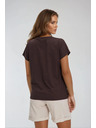 Moodo Ženska pamučna majica Moodo - smeđa