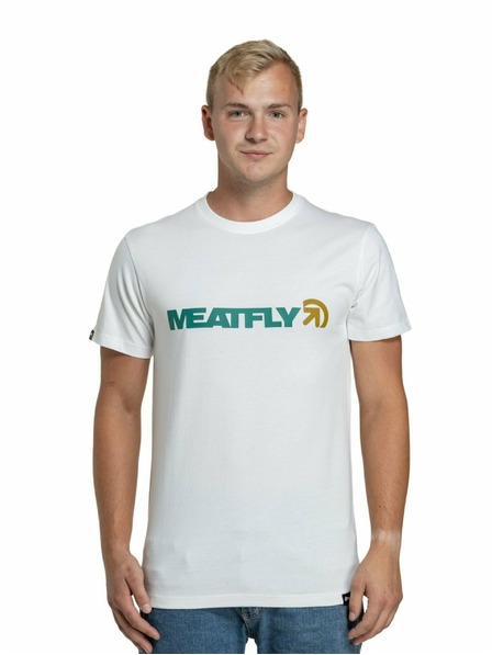 Meatfly Meatfly muška majica Logex White | Bijela | Veličina S | 100% pamuk