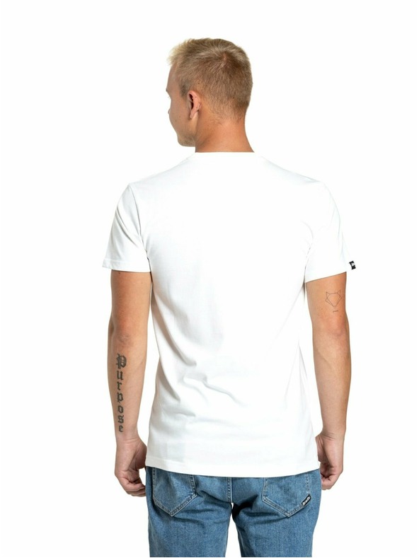 Meatfly Meatfly muška majica Logex White | Bijela | Veličina S | 100% pamuk