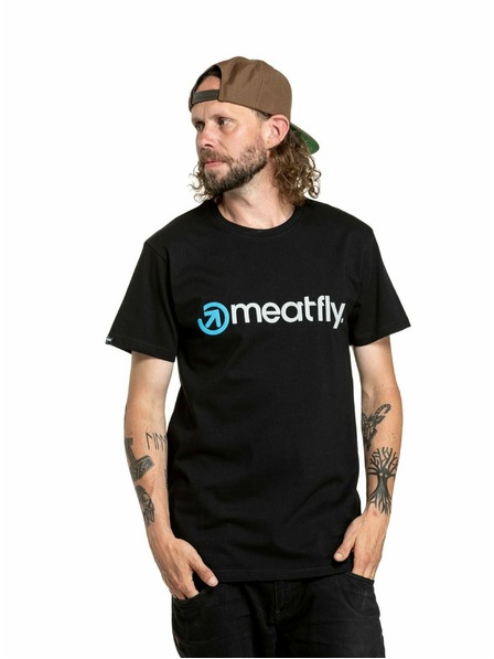 Meatfly Meatfly muška majica Joe Siva/Crna | Crna | Veličina S | 100% pamuk