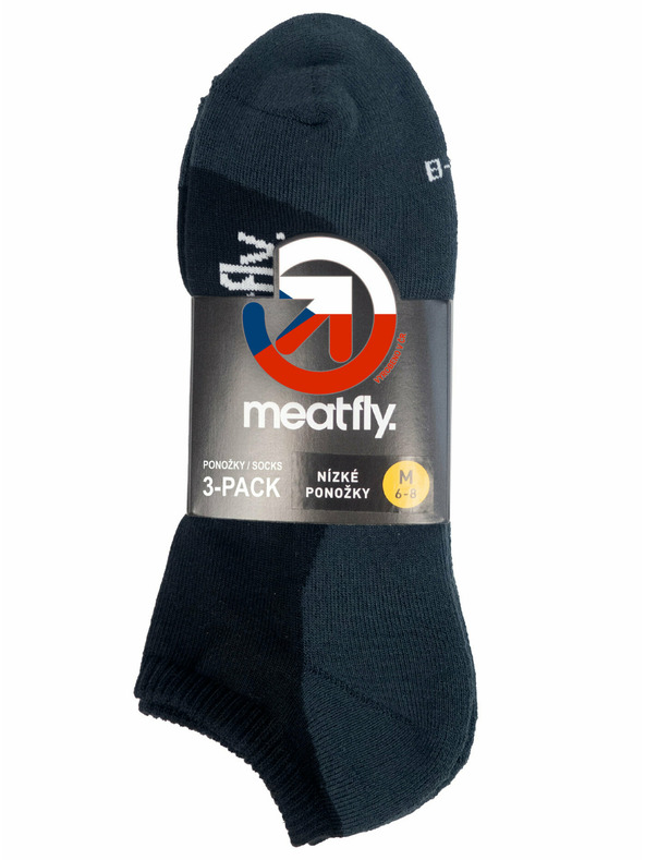 Meatfly Meatfly čarape Boot Triple pack Black | Crna | Veličina