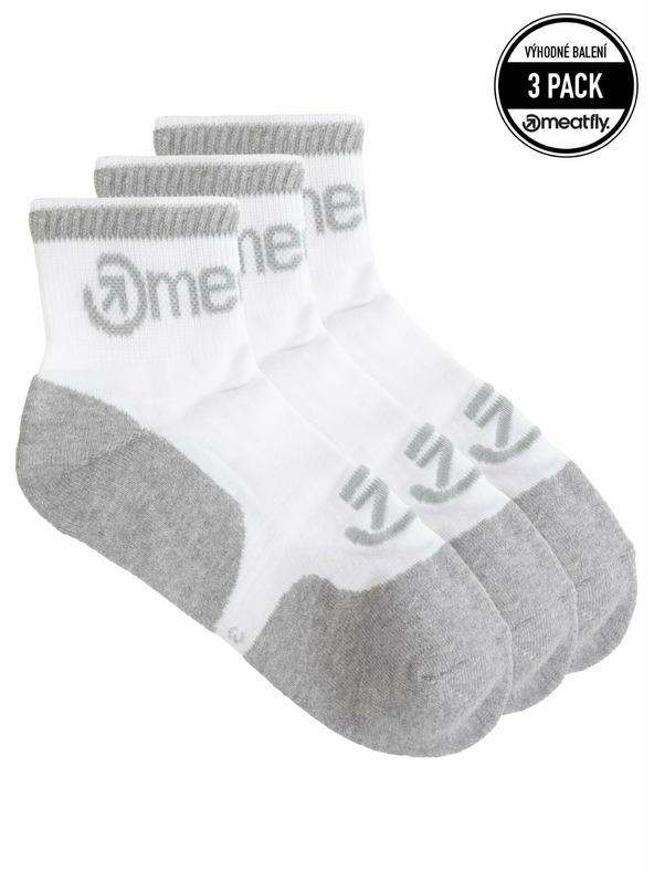 Meatfly Meatfly čarape Middle Triple pack White | Bijela | Veličina