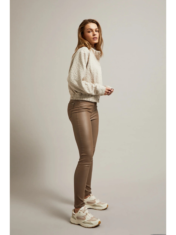 Moodo Ženske hlače smeđe kave