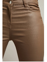 Moodo Ženske hlače smeđe kave