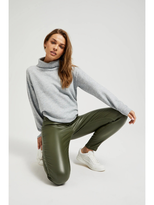 Moodo Ženske hlače svježe maslinaste