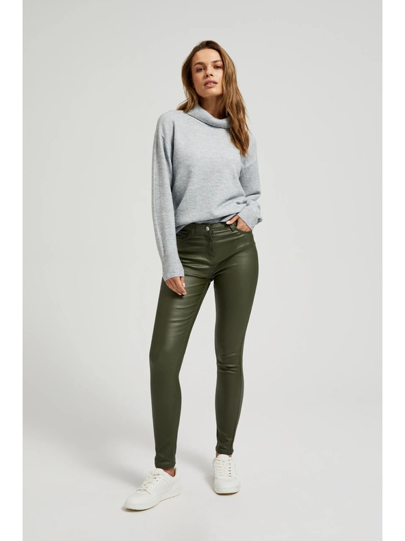 Moodo Ženske hlače svježe maslinaste