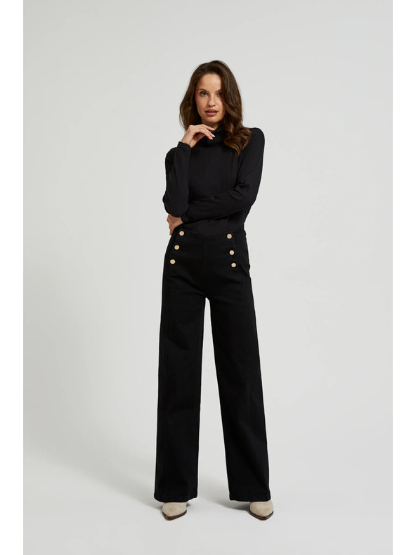 Moodo Ženske hlače crne Moodo