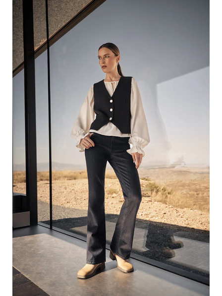 Moodo Ženske traperice Tamno plava