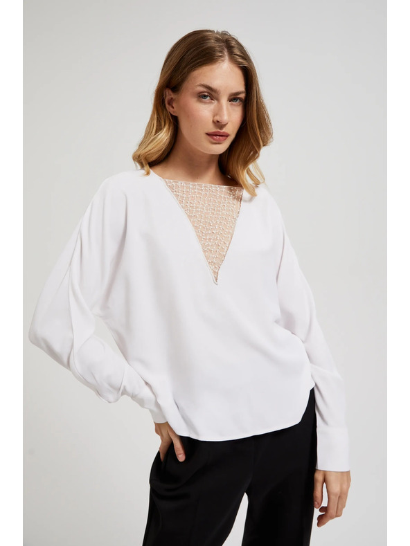 Moodo Bijela ženska bluza