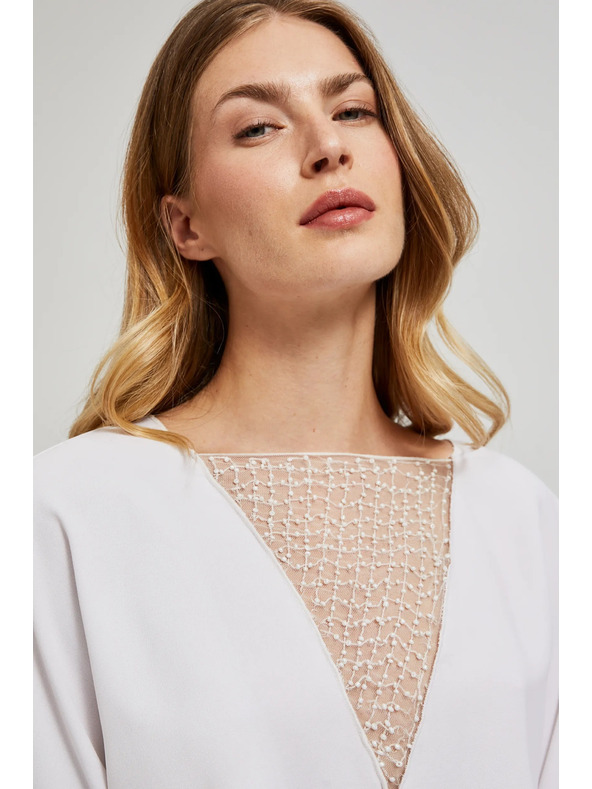 Moodo Bijela ženska bluza