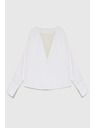 Moodo Bijela ženska bluza