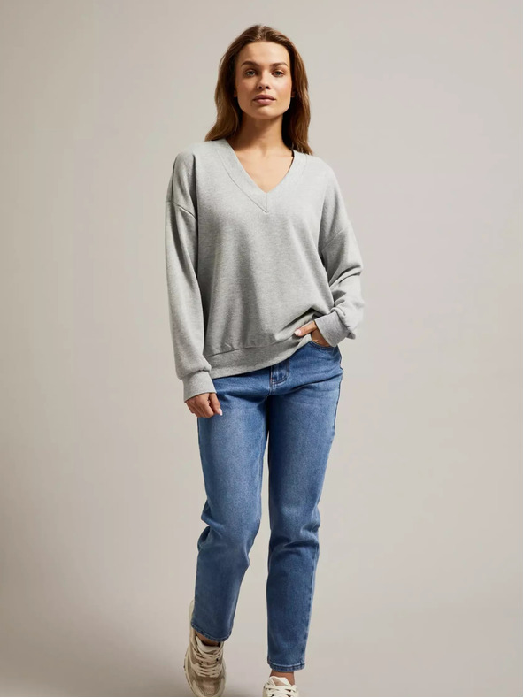 Moodo Ženska dukserica siva mel