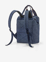 Reisenthel Tamno plavi traperice ruksak i torba 2u1 Reisenthel Allrounder R Herringbone Dark Blue