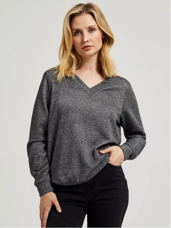Moodo Ženski džemper - siva melanž