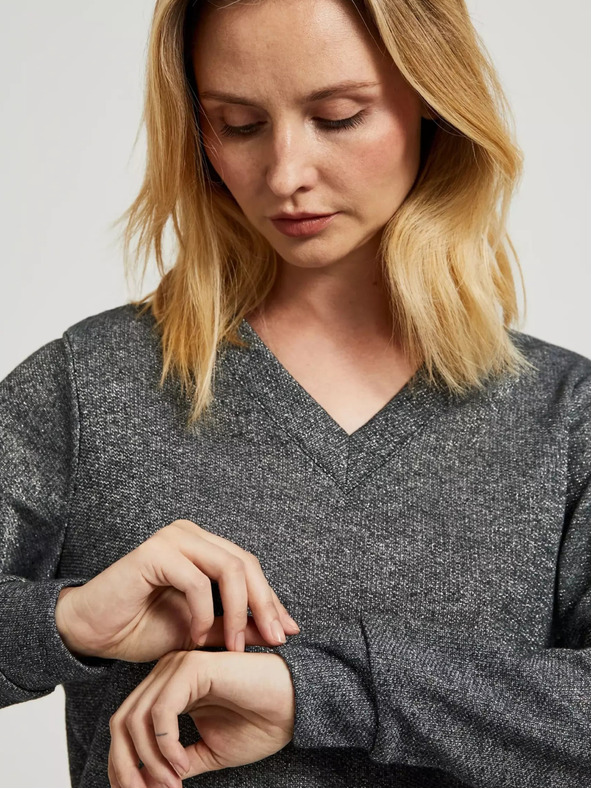 Moodo Ženski džemper - siva melanž