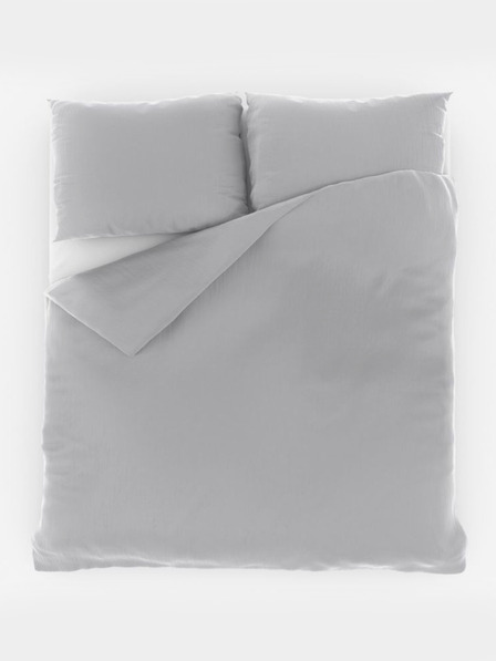 Kvalitex Francuski muselinski komplet posteljine 240x220, 70x90cm svijetlosivi Kvalitex