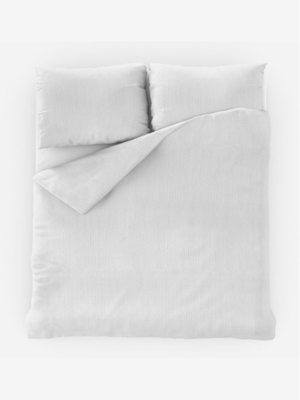 Kvalitex Francuska produljena krep posteljina 240x220, 70x90cm bijela Kvalitex