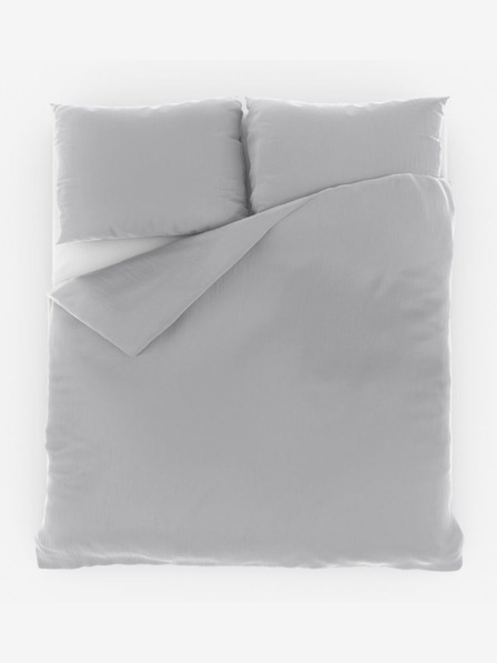 Kvalitex Francusko muslinsko posteljno rublje 200x200, 70x90cm svjetlo sivo Kvalitex