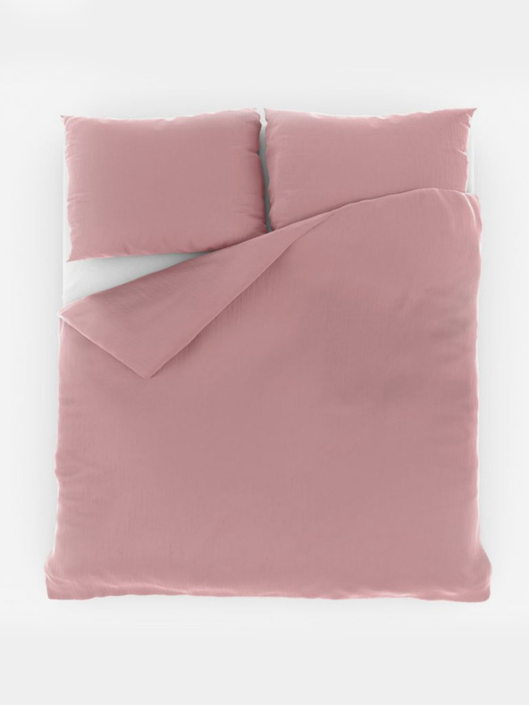 Kvalitex Francuska mušlin posteljina 220x200, 70x90cm ružičasta Kvalitex