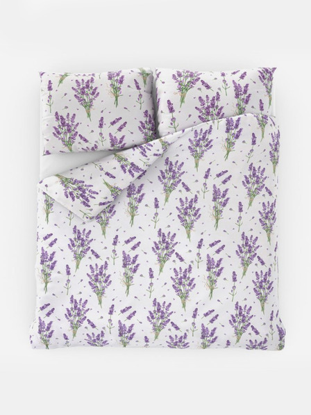 Kvalitex Francuska pamučna posteljina PROVENCE COLLECTION 200x200, 70x90cm LEVANDULE ljubičasta Kvalitex