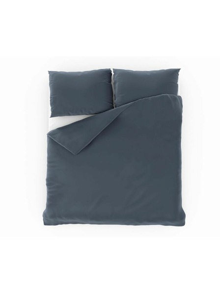 Kvalitex Satenski komplet posteljine Luxury Collection 140x200, 70x90cm tamnosivo Kvalitex