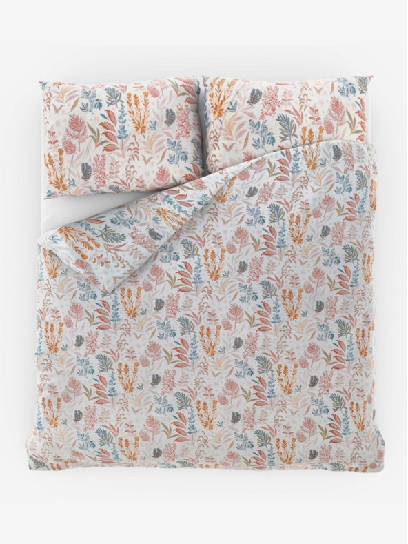 Kvalitex Satensko francusko posteljno rublje Luxury Collection 1+2, 200x200, 70x90cm Coral garden Kvalitex