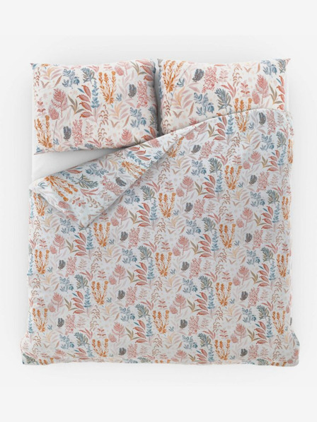 Kvalitex Satensko francusko posteljno rublje Luxury Collection 1+2, 200x200, 70x90cm Coral garden Kvalitex