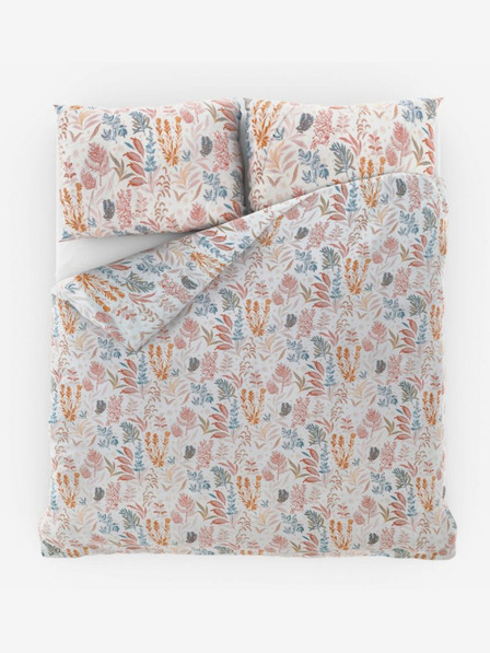 Kvalitex Satenasta francuska posteljina Luxury Collection 1+2, 220x200, 70x90cm Coral garden Kvalitex