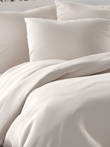 Kvalitex Satenska francuska posteljina LUXURY COLLECTION 1+2, 200x200, 70x90cm bijela