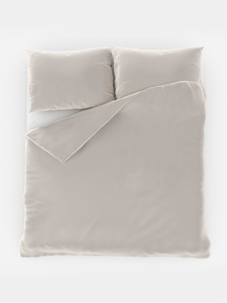 Kvalitex Satenska francuska posteljina LUXURY COLLECTION 1+2, 200x200, 70x90cm bijela